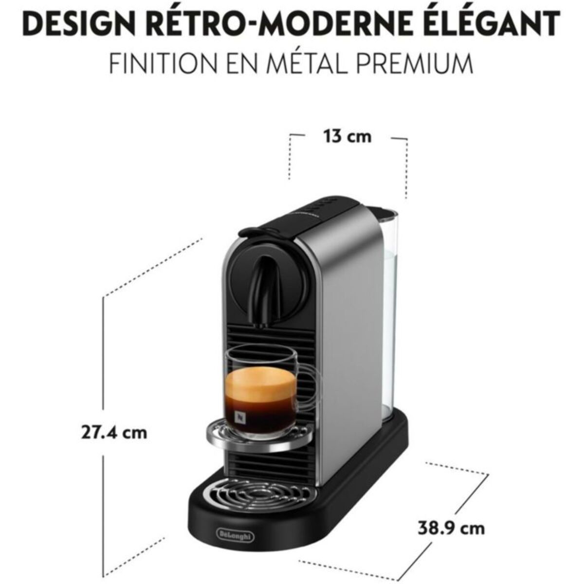 Nespresso DELONGHI NESPRESSO Citiz platinium titane EN220.T