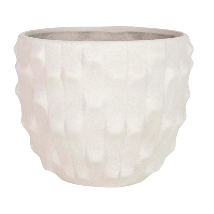 Macetero Cerámica Beige 26x26x23 Cm