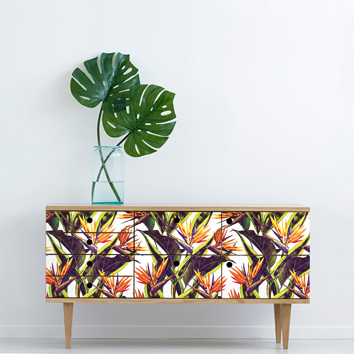 Sticker meuble tropical ronzho 60 x 90 cm