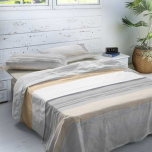Naturals - Juego de Sábanas - Incluye 1 o 2 Fundas de Almohada + 1 Sábana Bajera - Franela - 100% Algodón - Garden