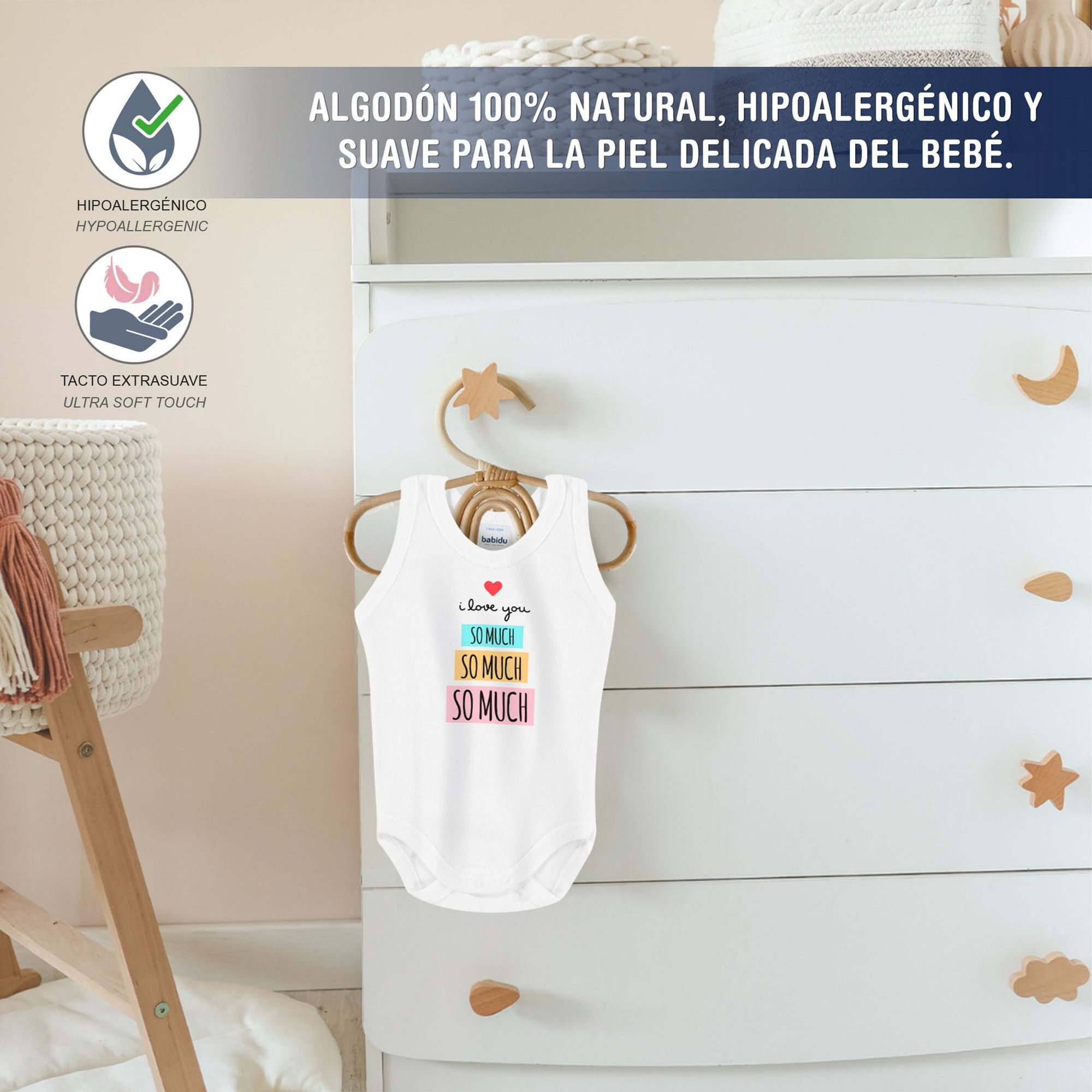 Body bebé tirantes personalizado frases