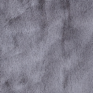 Tapis Imitation Fourrure Fin Gris 120x170cm