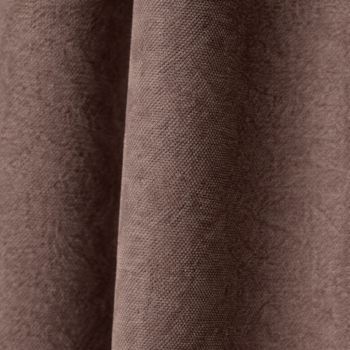 Rideau thermique phonique et semi occultant à galons fronceurs KONFOR - Taupe