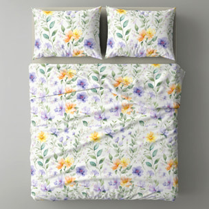 UNO CASA DESIGN Completo Letto Dec.Bracciano_Matrimoniale_Lavanda