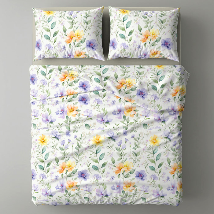 UNO CASA DESIGN Completo Letto Dec.Bracciano_Matrimoniale_Lavanda