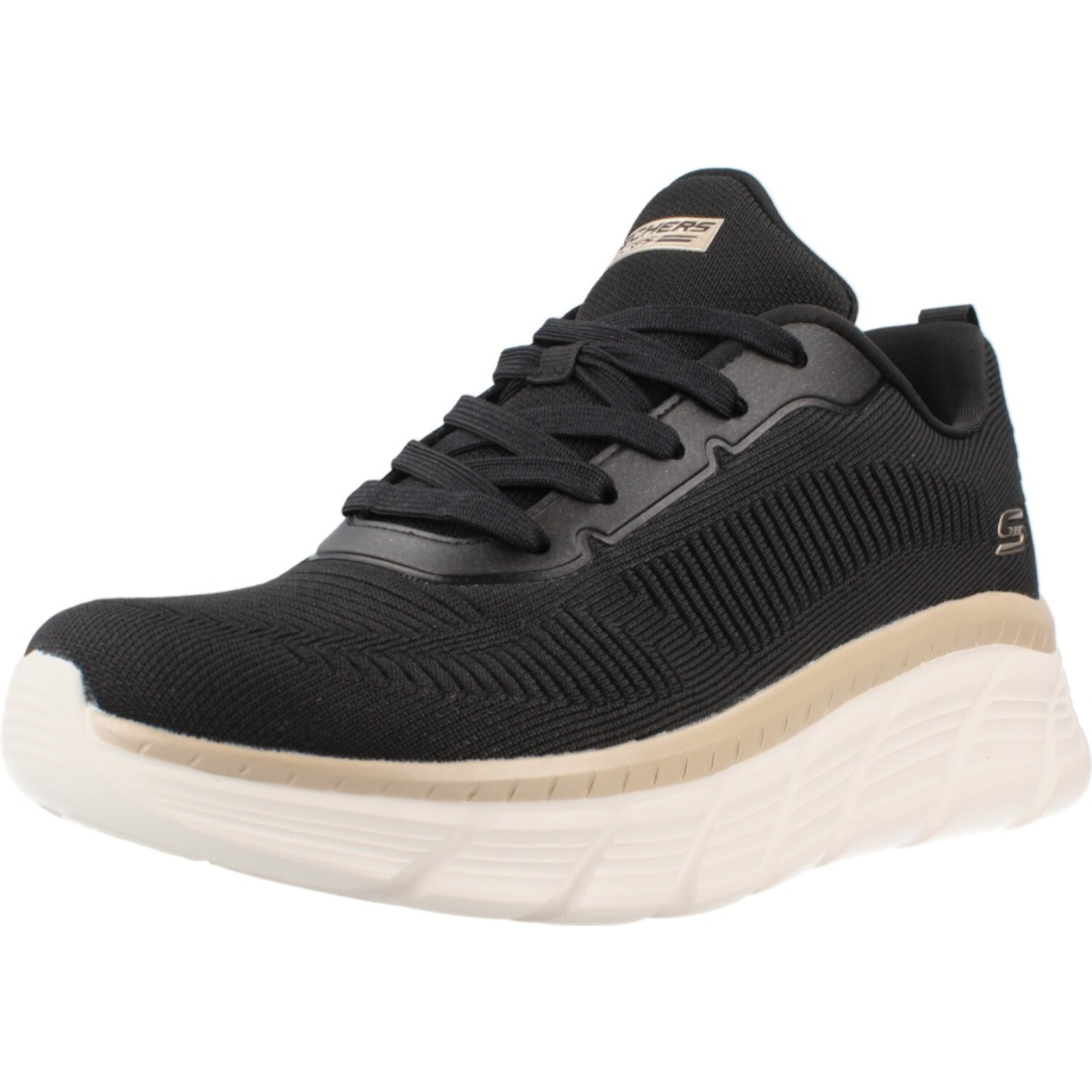Sneakers De  Mujer Bobs B Flex Hi Flying Hi Negro