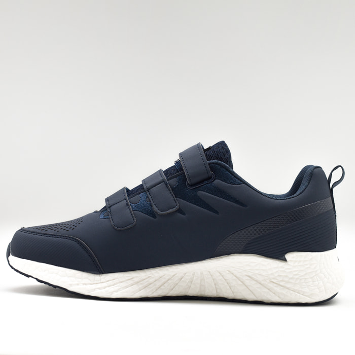 Scarpa sportiva con strappi SGLOBO blu bianco