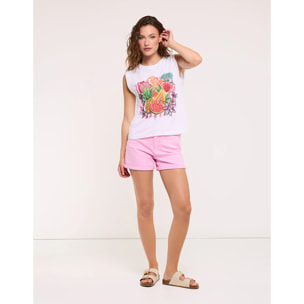 Camiseta Frutas Pedrería Blanco - Kitaya