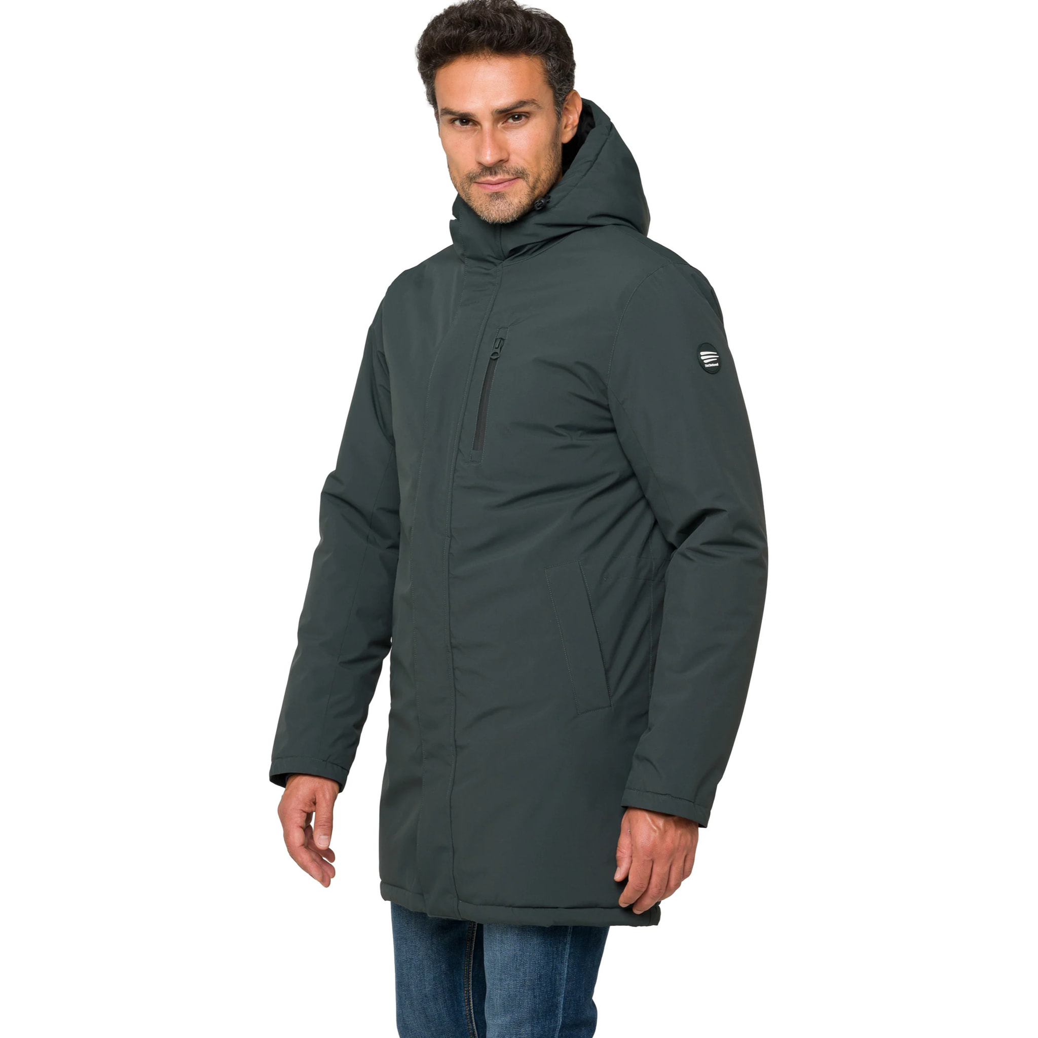 Parka LATEMAR acolchada impermeable verde oscuro