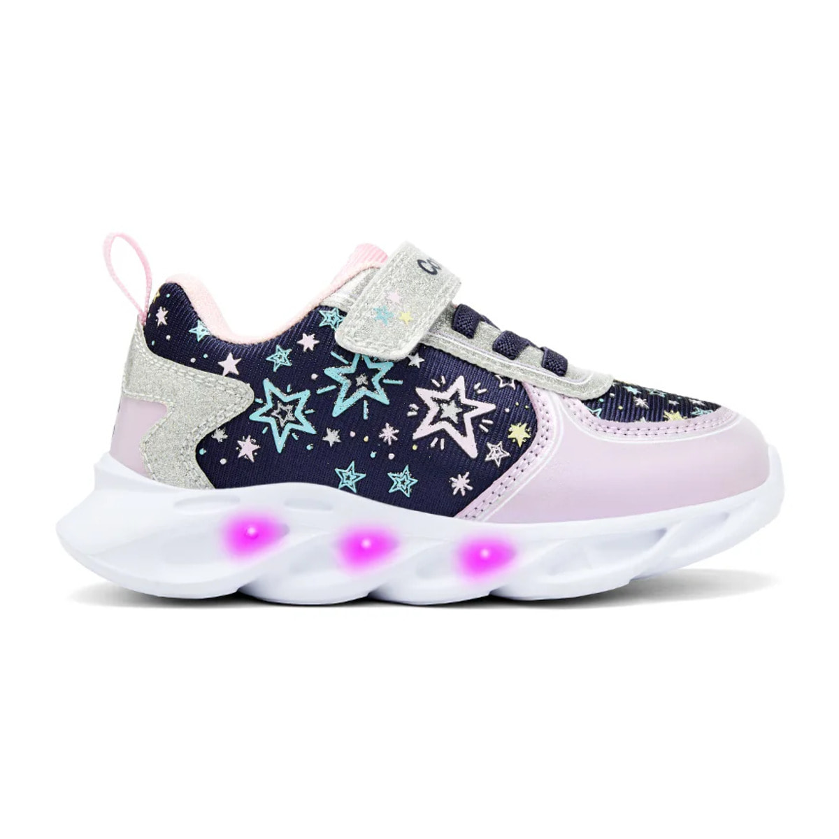 Zapatillas De Luces De Niña Con Estrellas