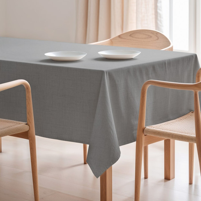 Nappe unie anti-tâches BRIA GRIS