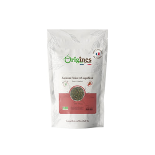 Amicaux Fraise et Coquelicot - Thé Vert Bio Fraise Coquelicot - Sachet 100g