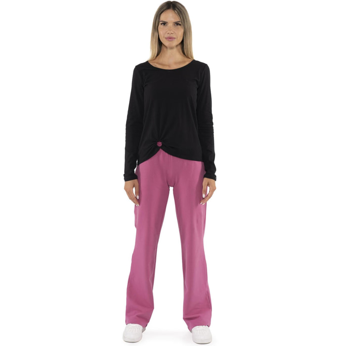 T-shirt a manica lunga da donna 'Black Ring'