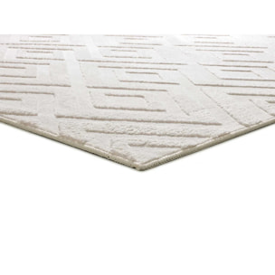 Alfombra lavable con relieve en color blanco Estilo, varias medidas disponibles