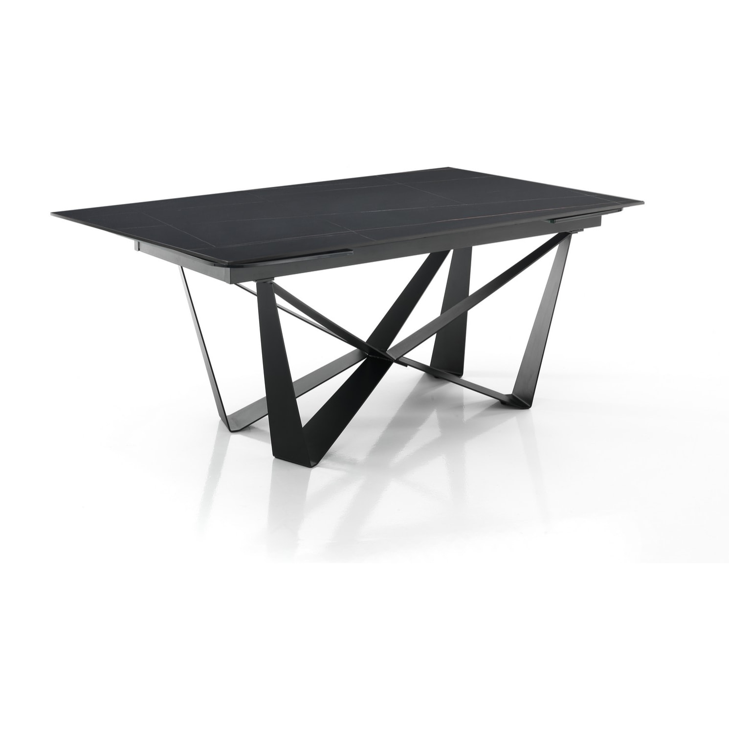 Tomasucci table extensible GRAM MATT BLACK MARBLE Multicolore