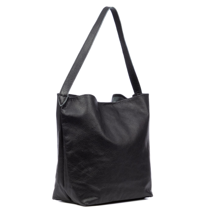 Bannio bolso de hombro mujer. Piel auténtica Dollaro.