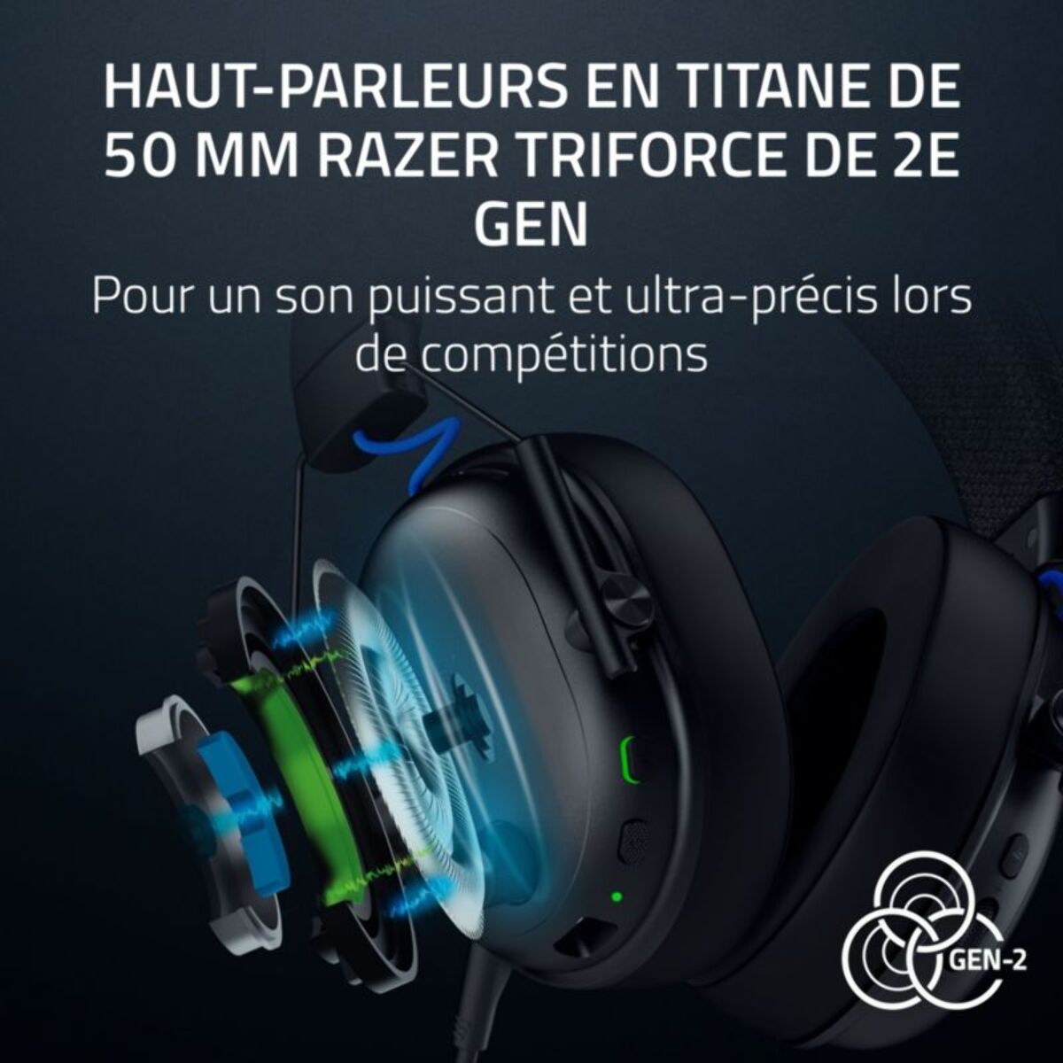 Casque gamer RAZER BLACKSHARK V3 PLAYSTATION NOIR