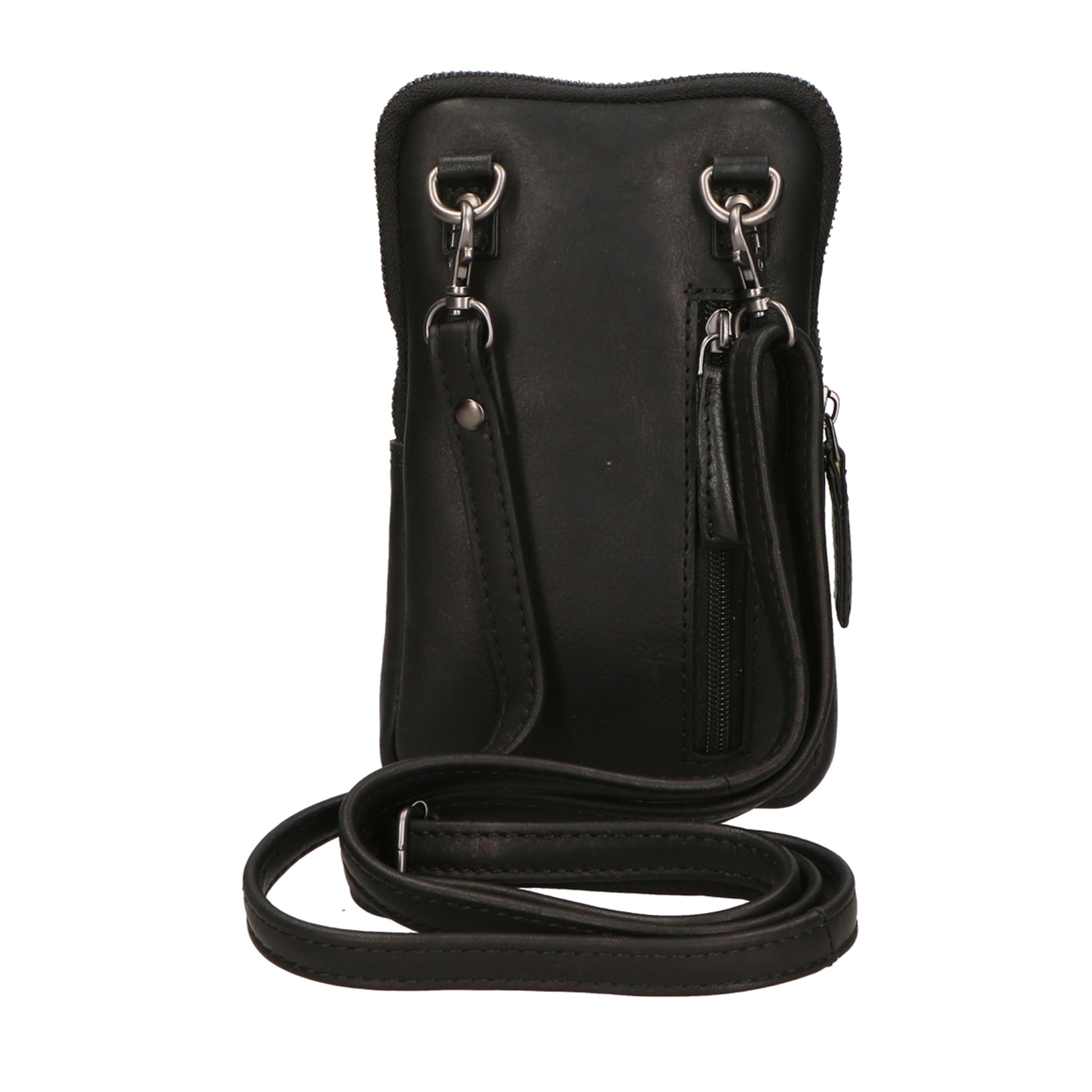 Borsa a tracolla unisex In Vera pelle Made in India 13x21x1,5 cm