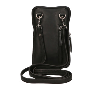 Borsa a tracolla unisex In Vera pelle Made in India 13x21x1,5 cm