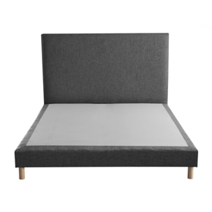 Sommier confort durable SYMBIOSE avec tête de lit lisse élégante