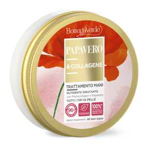 Tratamiento de manos - nutritivo hidratante - con Phytocollagen e hiperfermentado de Amapola de la finca Tenuta Bottega Verde (50 ml) - todo tipo de pieles