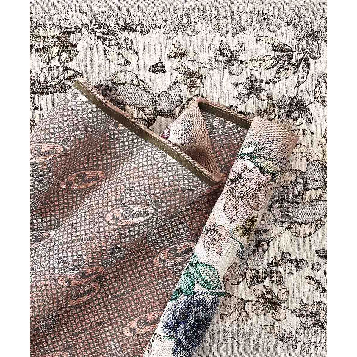 Tappeto Antiscivolo Moderno Salotto Grigio Beige