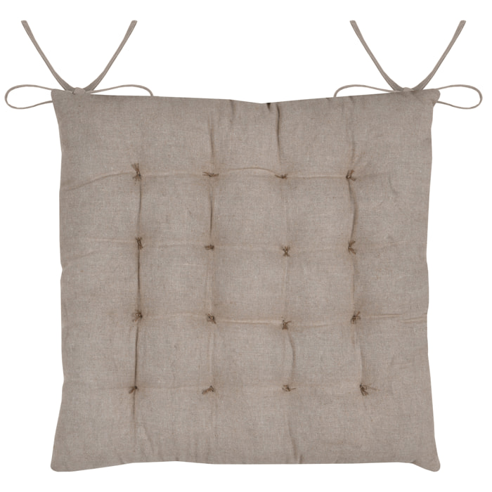 Galette de chaise feuillage doré pour intérieur chic - Doré