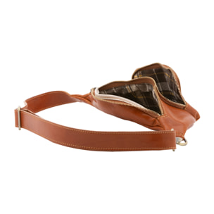 Marsupio  da uomo In Vera pelle Made in Italy 30x15x8,5 cm