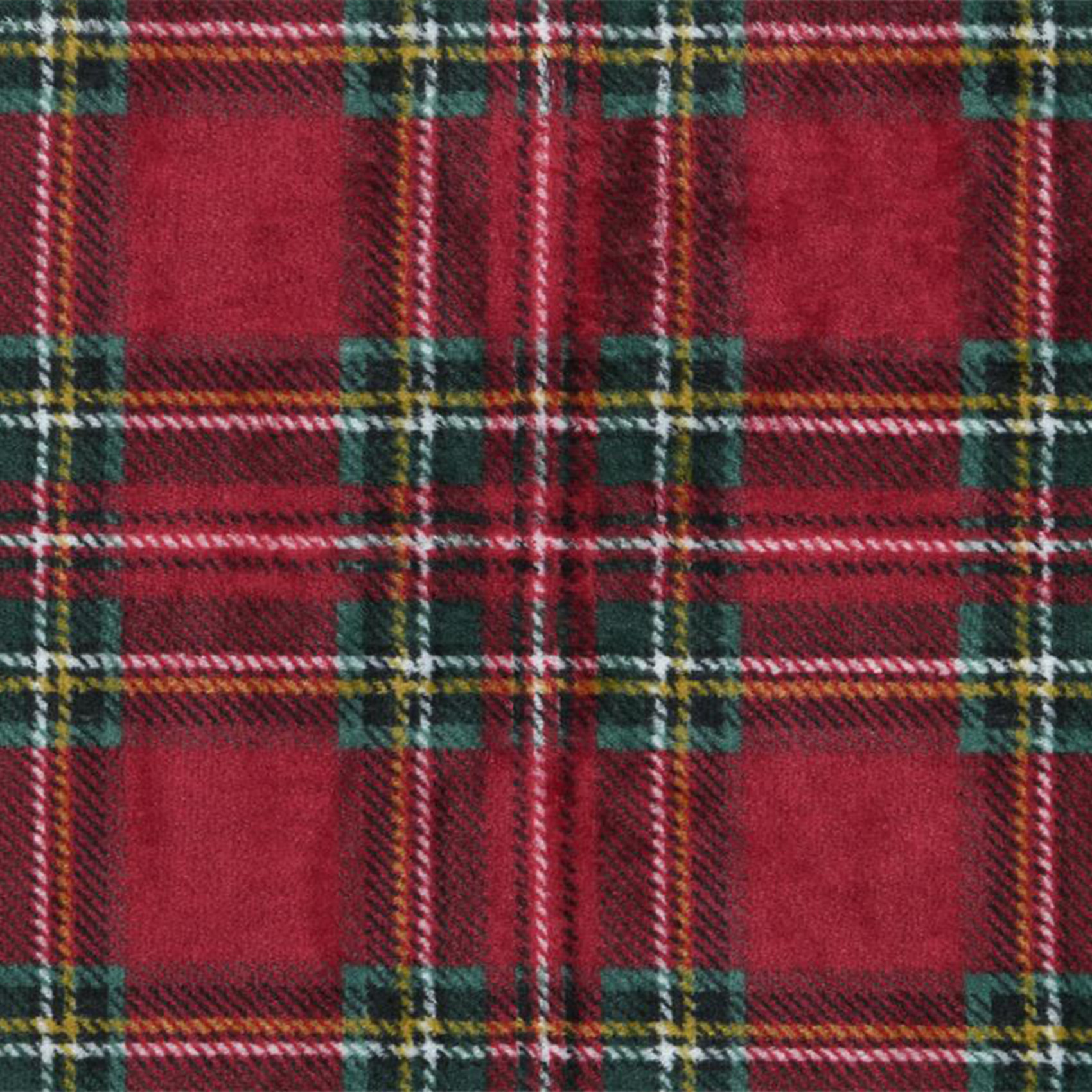 Plaid à carreaux écossais en polaire - Rouge