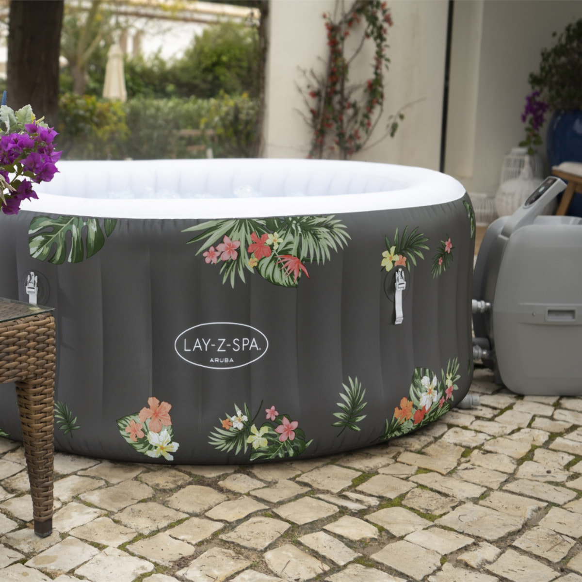Bestway Spa gonflable rond Lay-Z-Spa Aruba AirJet 2-3 personnes