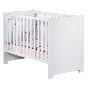 Lit bébé 120x60 en bois blanc