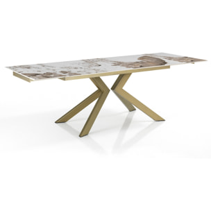 Oresteluchetta Tavolo allungabile BAKER ONICE GOLD