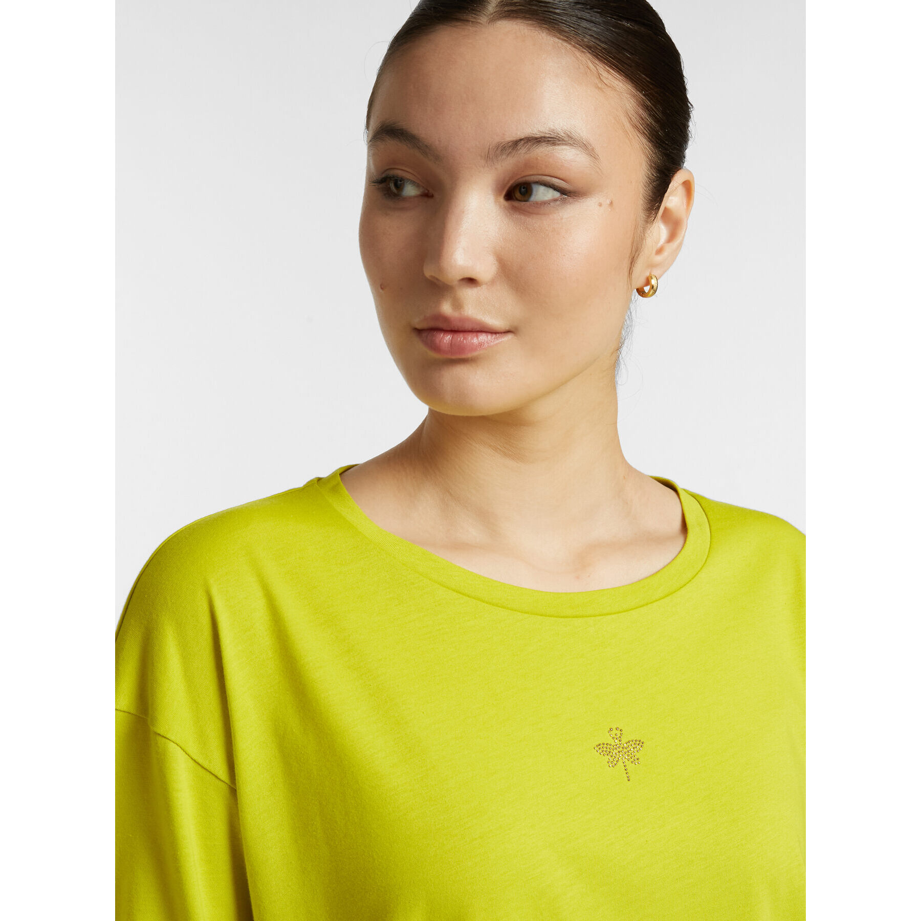 Elena Mirò - T-shirt con libellula - Verde chiaro