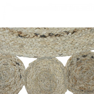 Tapis rond NIJA , tapis jute artisanal