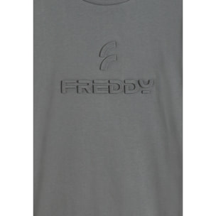 T-shirt uomo comfort fit con logo spessorato