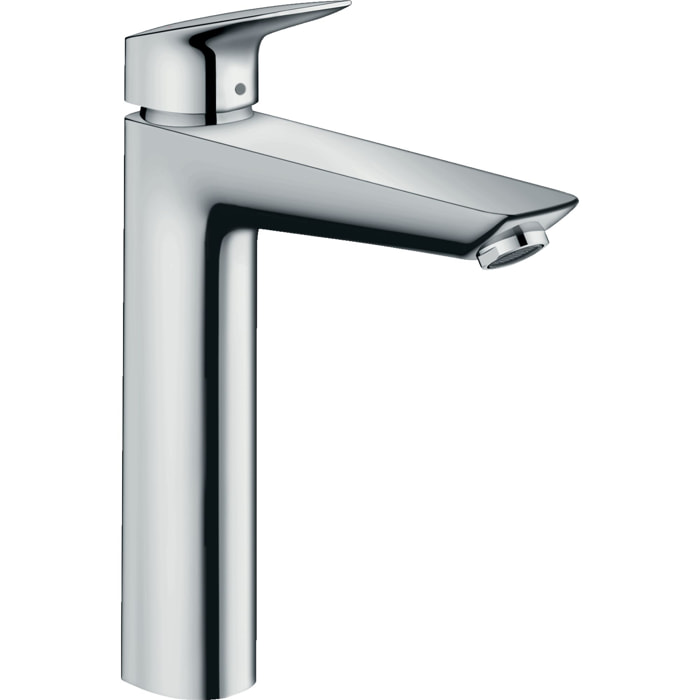 Mitigeur de lavabo 190 avec tirette et vidage synthétique chromé Logis