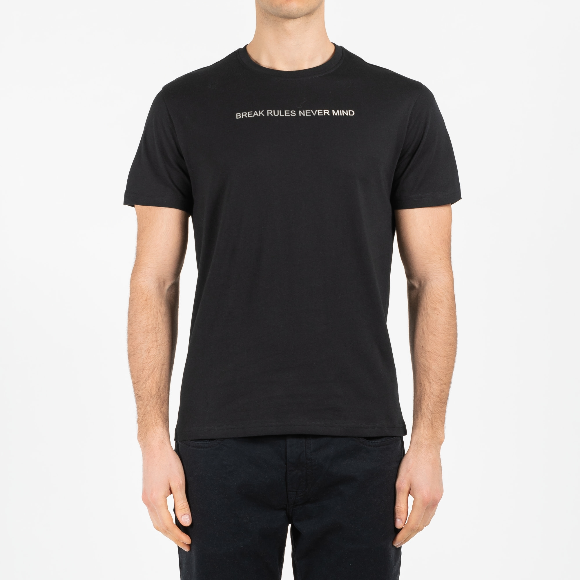 T-shirt jersey cotone organico con stampa narrow fit