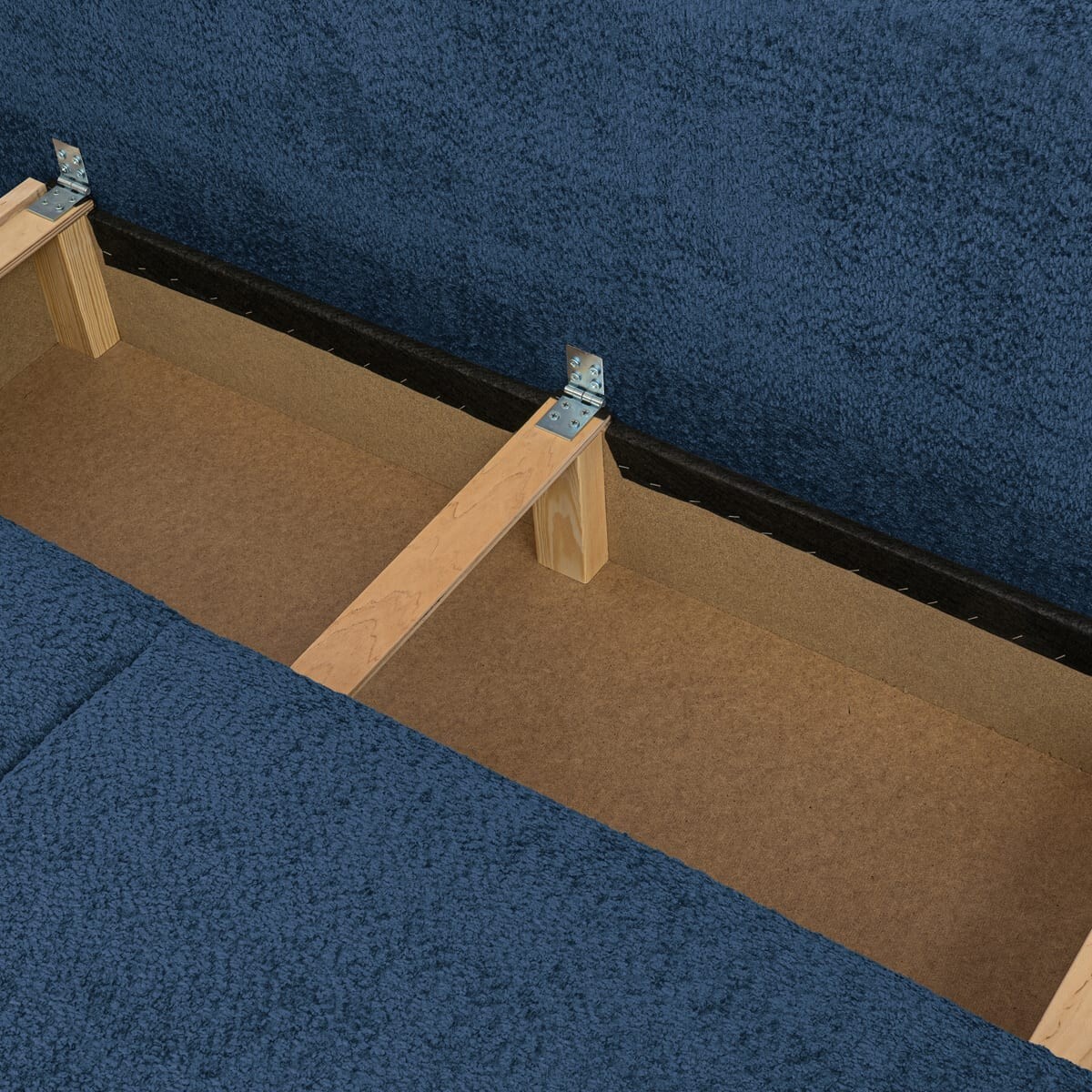 Canapé convertible 3 places en tissu bouclé - LARIA