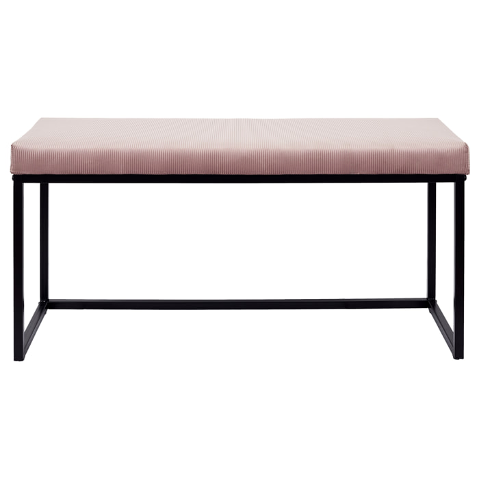 Banc Giulia Rose Velours Cotele