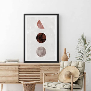 Affiche Lune pleine Affiche sous cadre noir