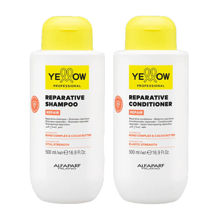 ALFAPARF Yellow Kit Repair Reparative Shampoo 500ml + Conditioner 500ml