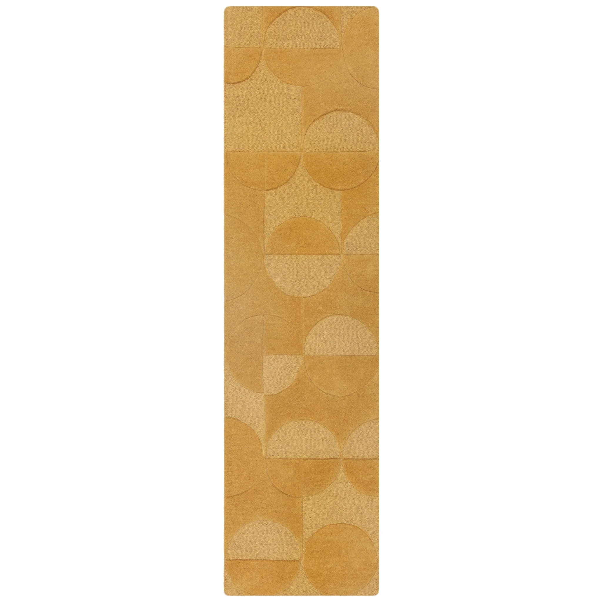 Tapis de couloir en laine GIGI Ochre