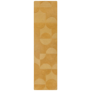 Tapis de couloir en laine GIGI Ochre