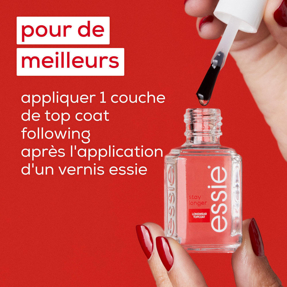 Essie Soin Top Coat Longue Tenue Transparent 13,5 ML