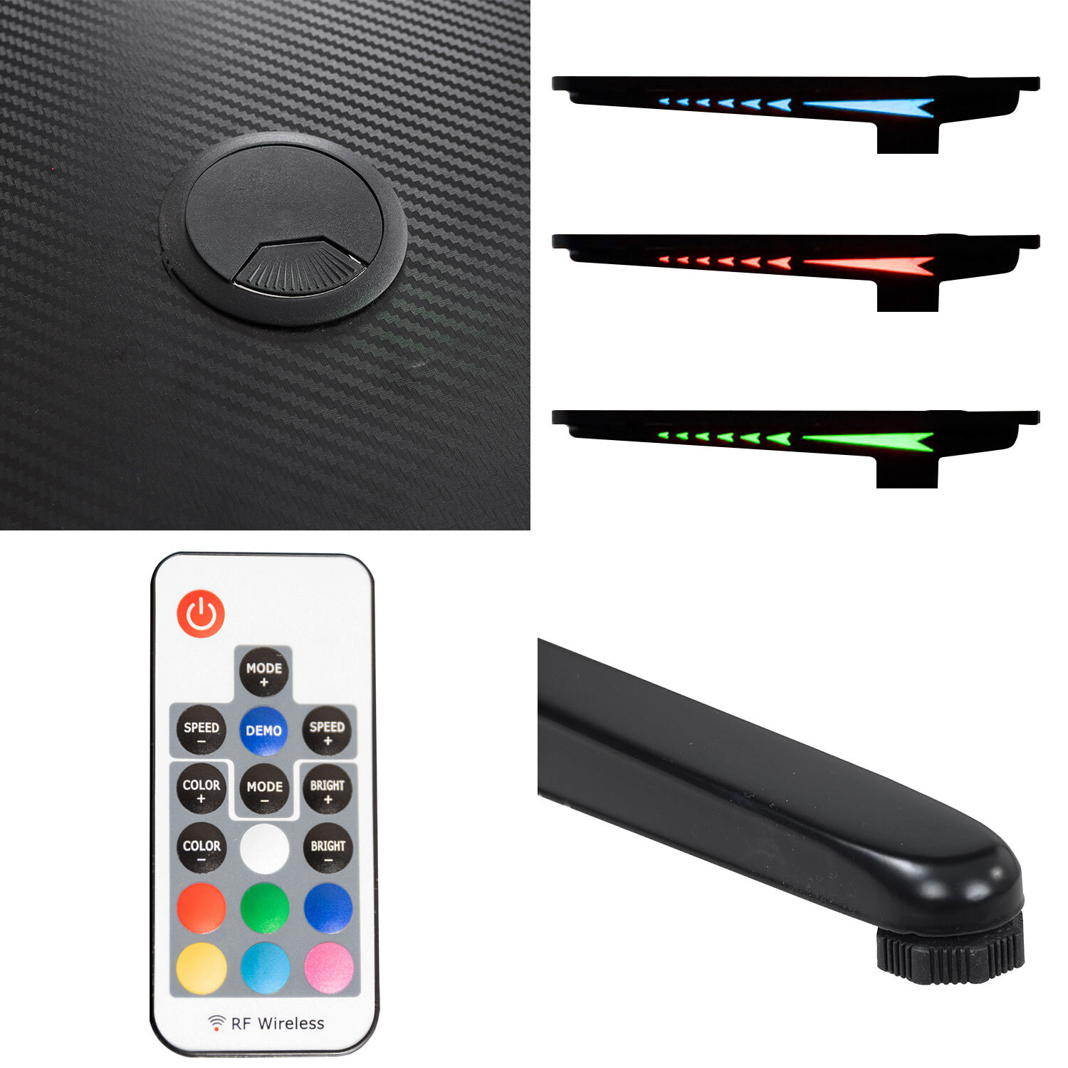 Bureau gamer à LED ALICE