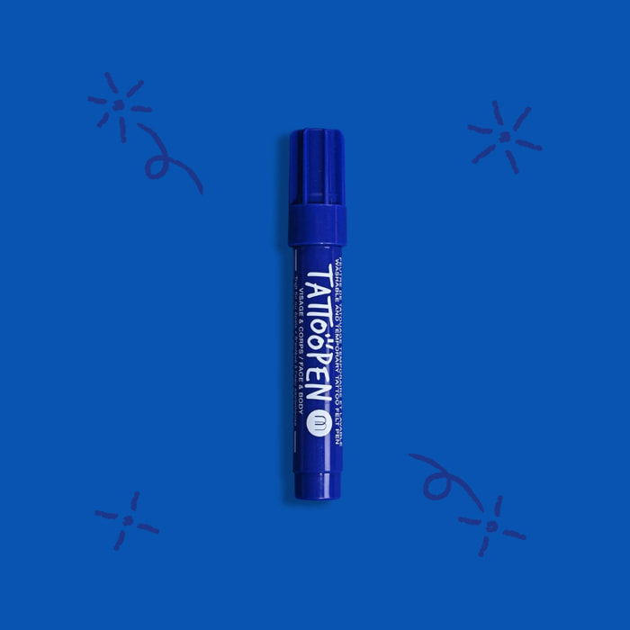 Tattoopen - Feutre de Tatouage Temporaire et Lavable Visage et Corps