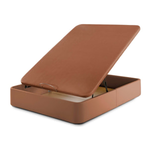 Canapé Polipiel de Luxe Marron - Incluye Montaje