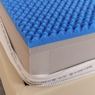 Materasso 800 Molle Insacchettate mod. ECLIPSE Piazza e mezza mis. 120x190 alto 25cm Rivestimento Sfoderabile - Sleepy Italy