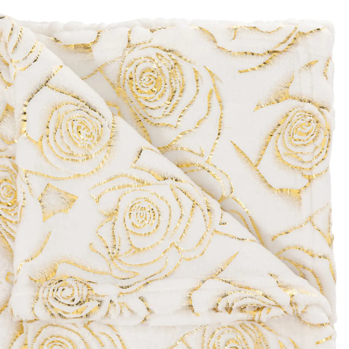 Plaid perle de rose 130x180