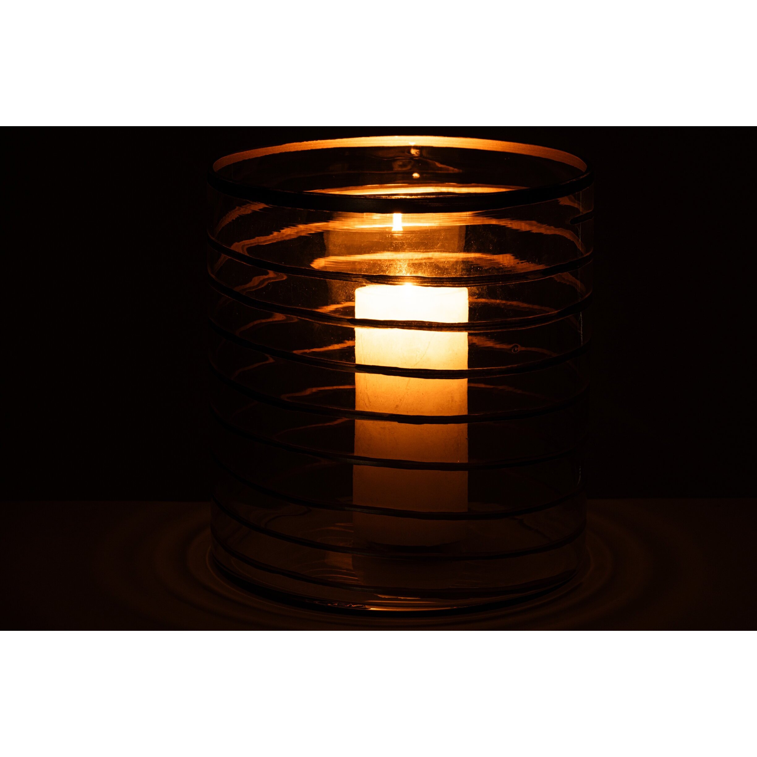 J-Line Chandelier - verre doré/transparent - extra large
